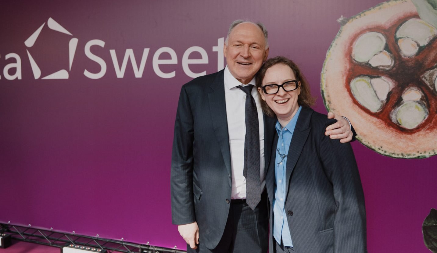 Pentasweet cofounder Danas Tvarijonavicius PhD and head of science and technology Saulė Sūdžiuvienė. Image credit: Pentasweet
