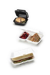 foam hinged snack containers