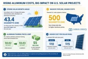 aluminum price increase and impact on solar development