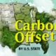 The preview image for a map showing which states issued the most carbon credits in 2025.