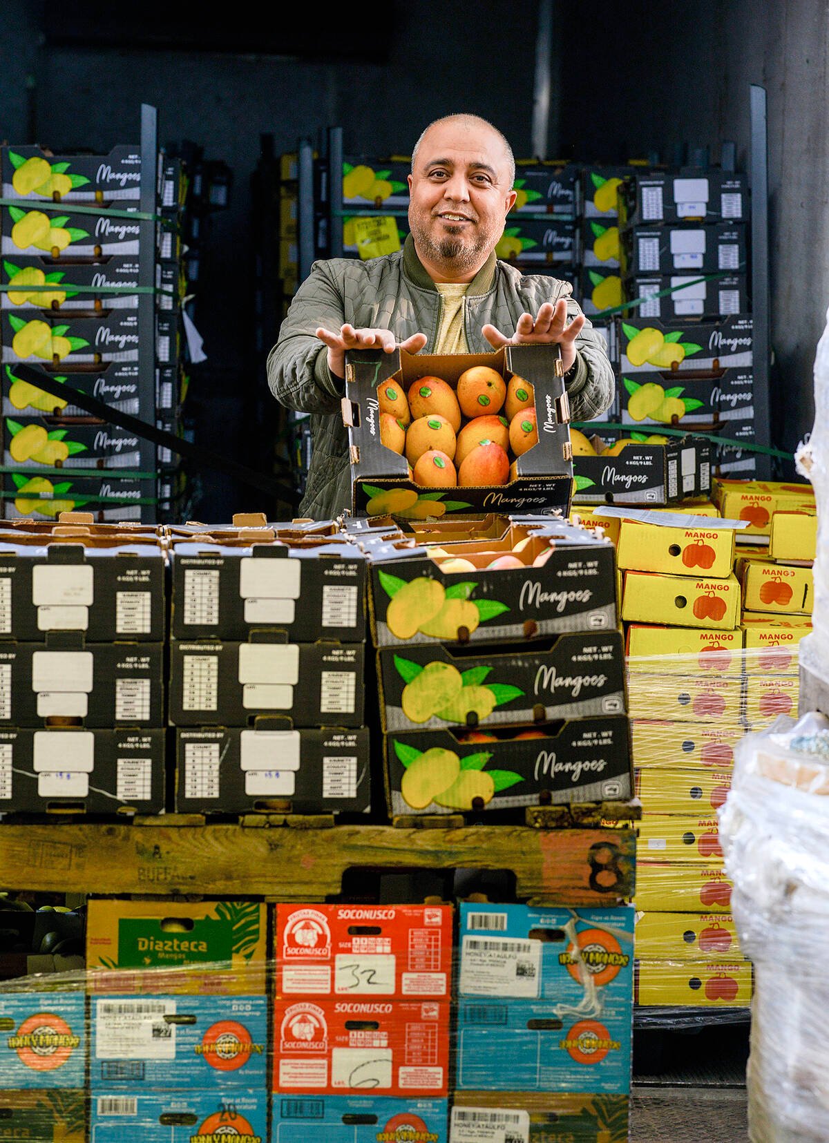 The Ontario Food Terminal supplies distributors, grocery stores, restaurants, markets, caterers, florists, garden centres and landscapers with fresh fruit, vegetables and plants. Photo: Diana Martin