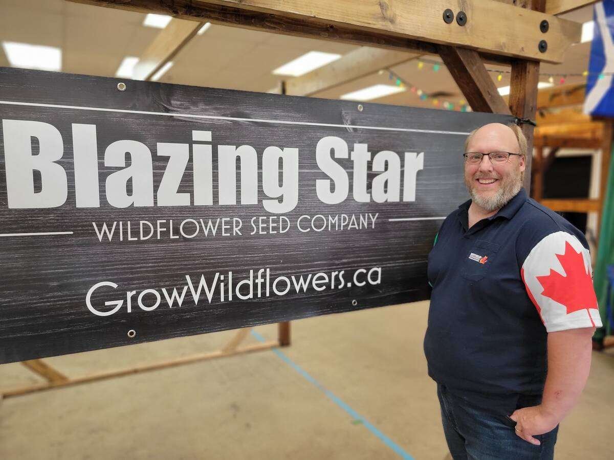 Renny Grilz, of Saskatchewan’s Blazing Start Wildflower Seed Company, says a national strategy is needed to grow the sector. Photo: Submitted