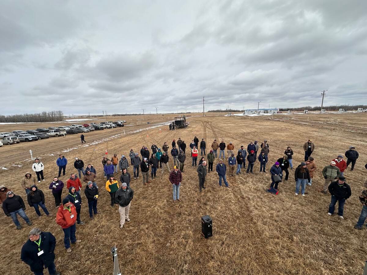 Farmers listen to the latest information about drone technology, refill systems, crop mapping, swath width and deposition testing during hands-on sessions at the conference.