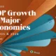 Preview of a radial bar chart showing real GDP growth forecasts for 2025 and 2026 of major economies, using data from the IMF World Economic Outlook.