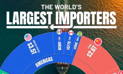Visualization showing the world's top 30 importers.