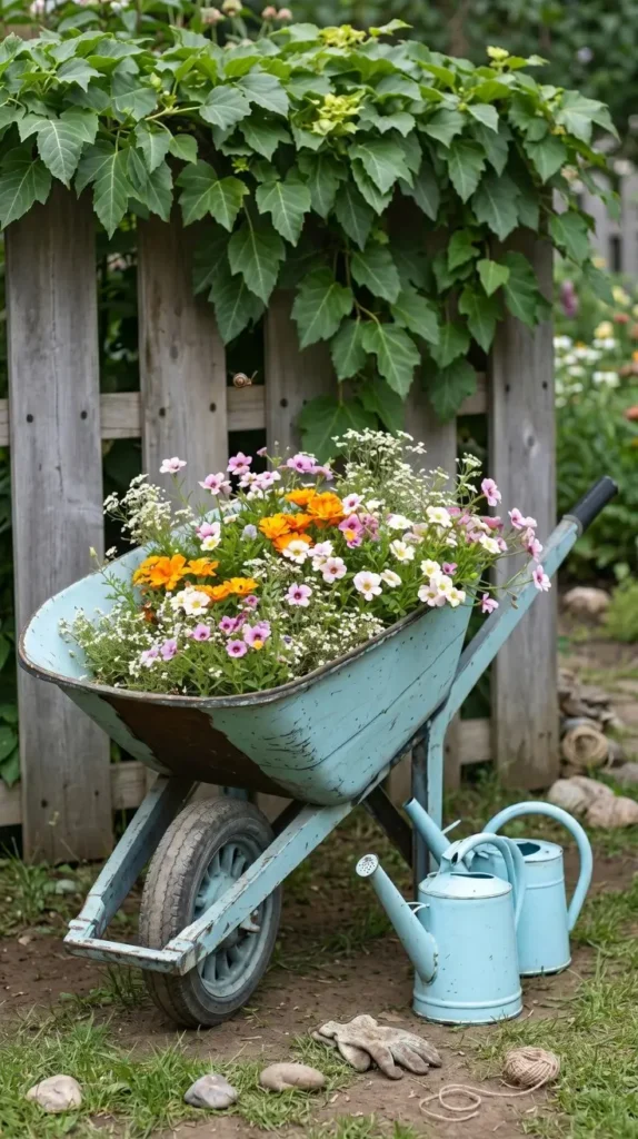 Wheelbarrow Decor Ideas That Turn Any Yard Into a Charming Outdoor Escape Wheelbarrow Decor Ideas That Turn Any Yard Into a Charming Outdoor Escape