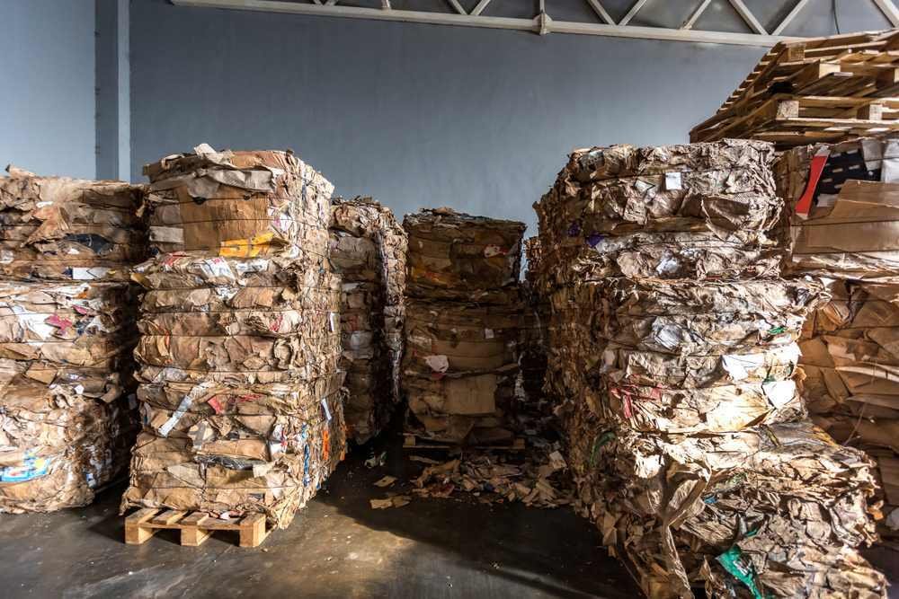 Recycling and storage of waste for further disposal.