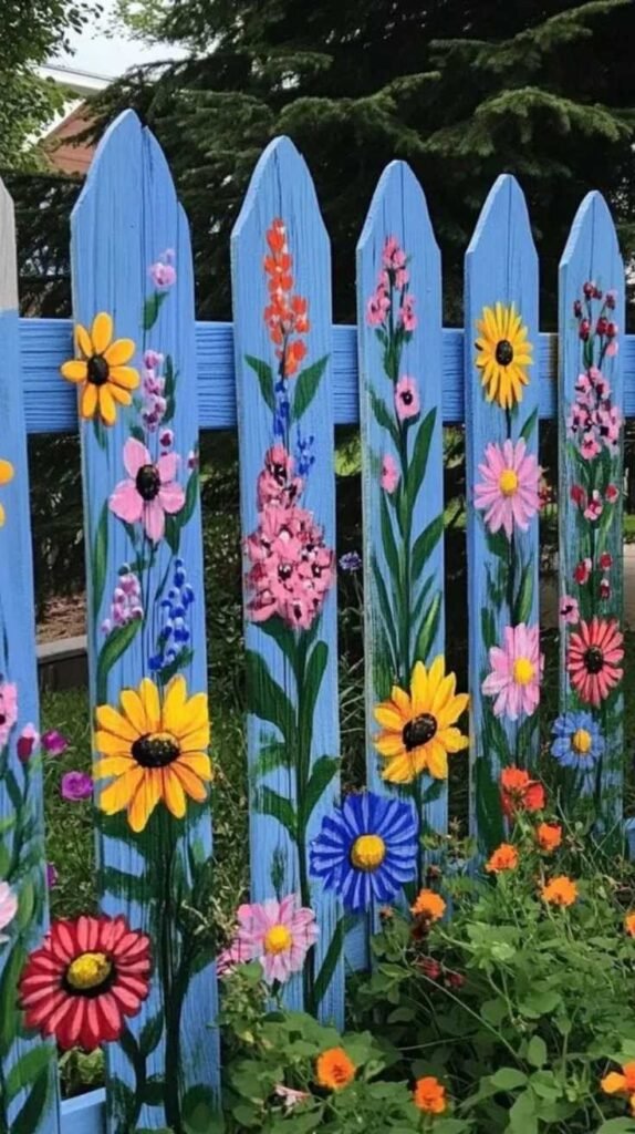 Wooden Fence Decorating Ideas