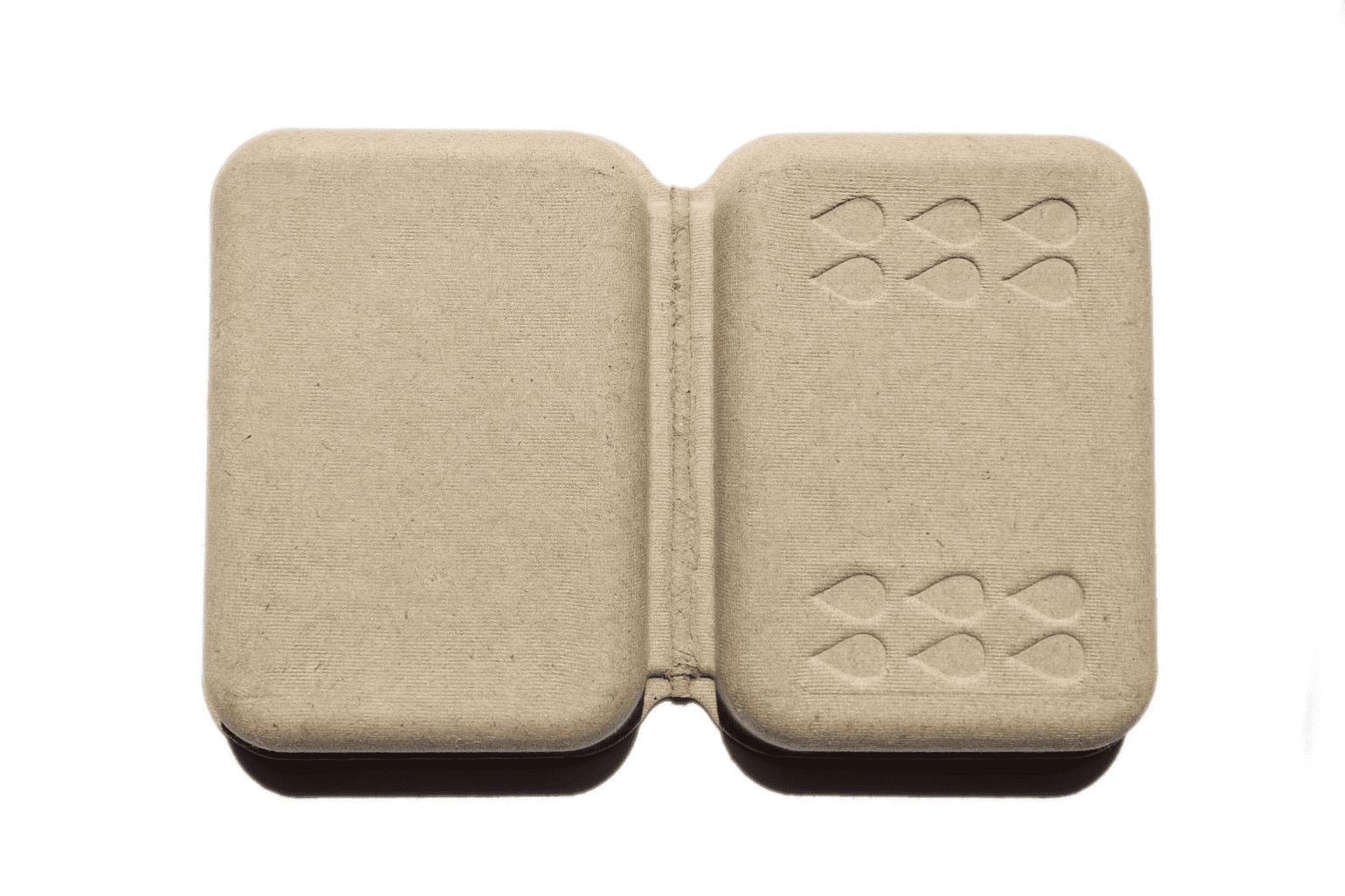 Molded pulp packaging with wrap around branded sleeves