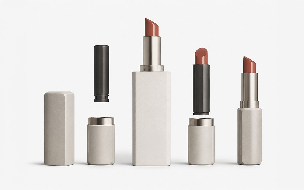 Sustainable refillable packaging casing for a multi-step beauty routine.