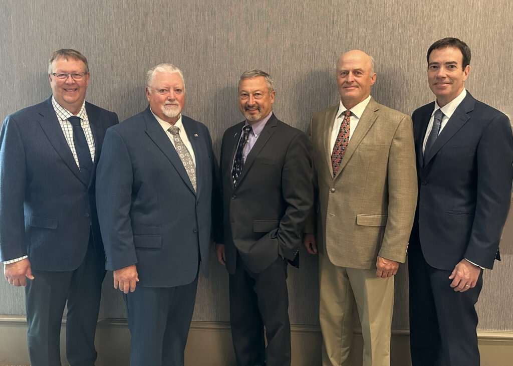  From L to R: USW Secretary-Treasurer Mark Jossund, USW Vice Chairman Mike Carstensen, USW Chairman Gary Millershaski, USW Past Chairman Jim Pellman, USW President and CEO Mike Spier.