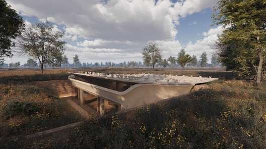 HROMADA spatial system by MAKHNO Studio. Render. Image © MAKHNO Studio