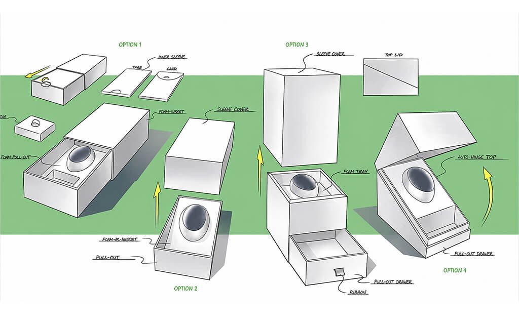 3D CAD model of packaging design based on 2D dielines