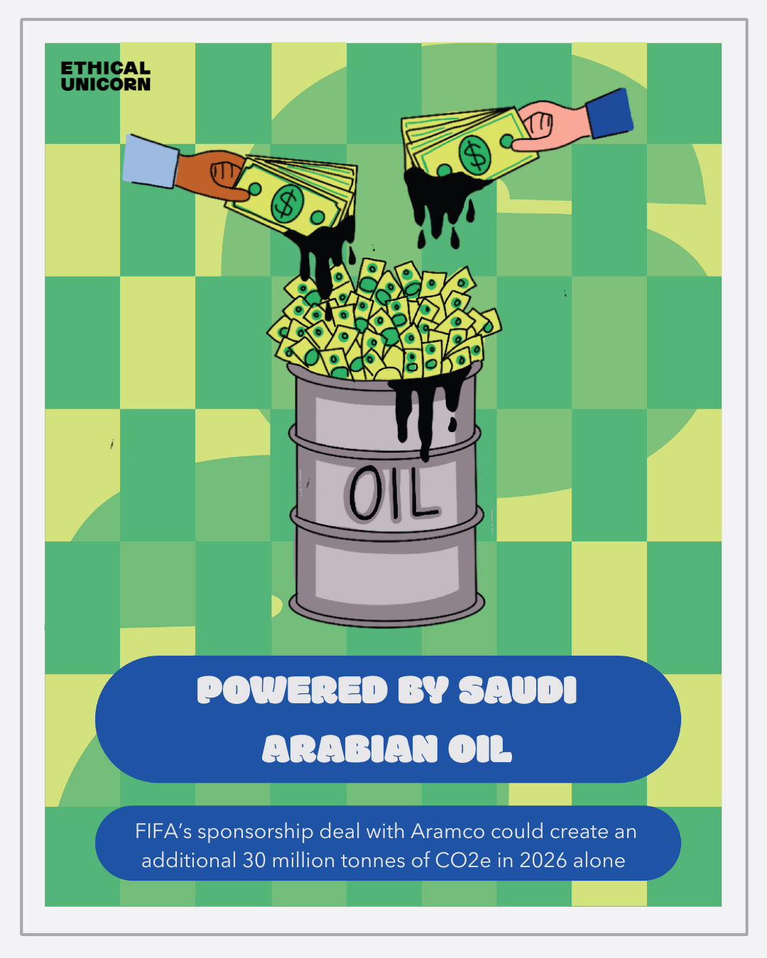 A massive sponsorship deal with Saudi Aramco means the World Cup's environmental impact could include an additional 30 million tonnes of CO2e