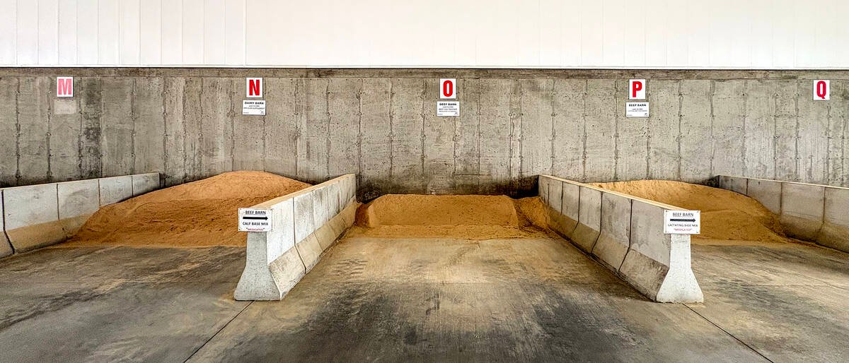 The precision feed facility allows for stored bulk precision ration mixing and inventory management in conjunction with the storage bunkers. Photo: Diana Martin