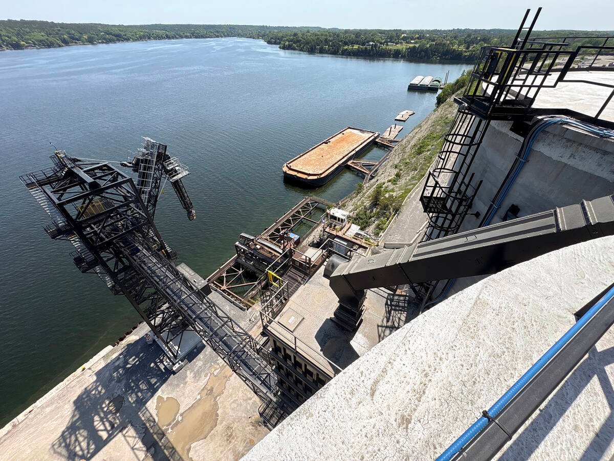 Parrish and Heimbecker’s deep water agricultural terminal in Picton can be loaded into silos or moved across the top and loaded directly into ships. Photo: Diana Martin