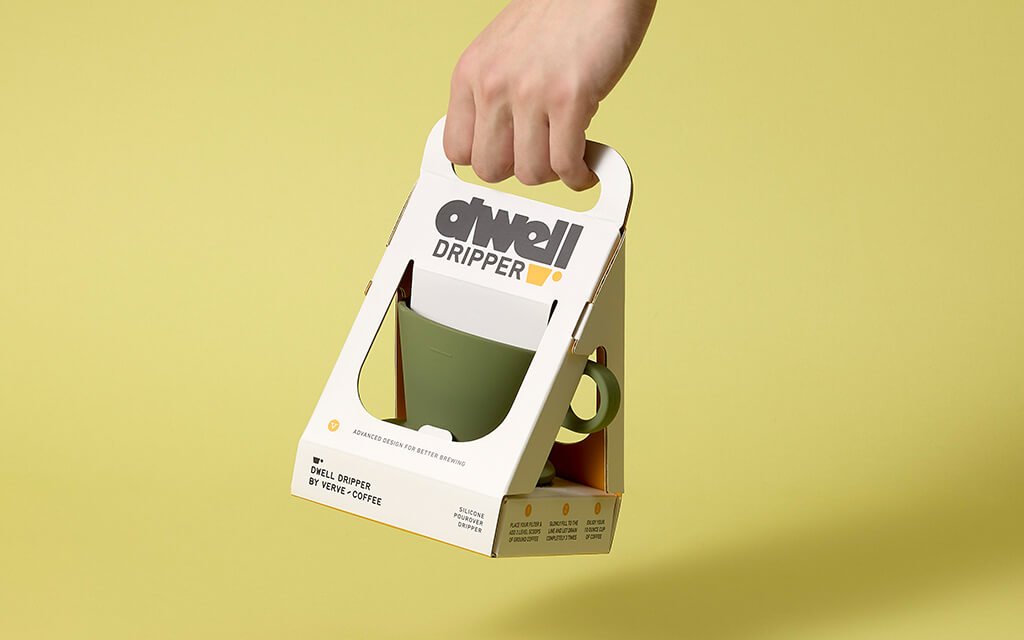 Verve Coffee paper-based packaging box designed by Zenpack.