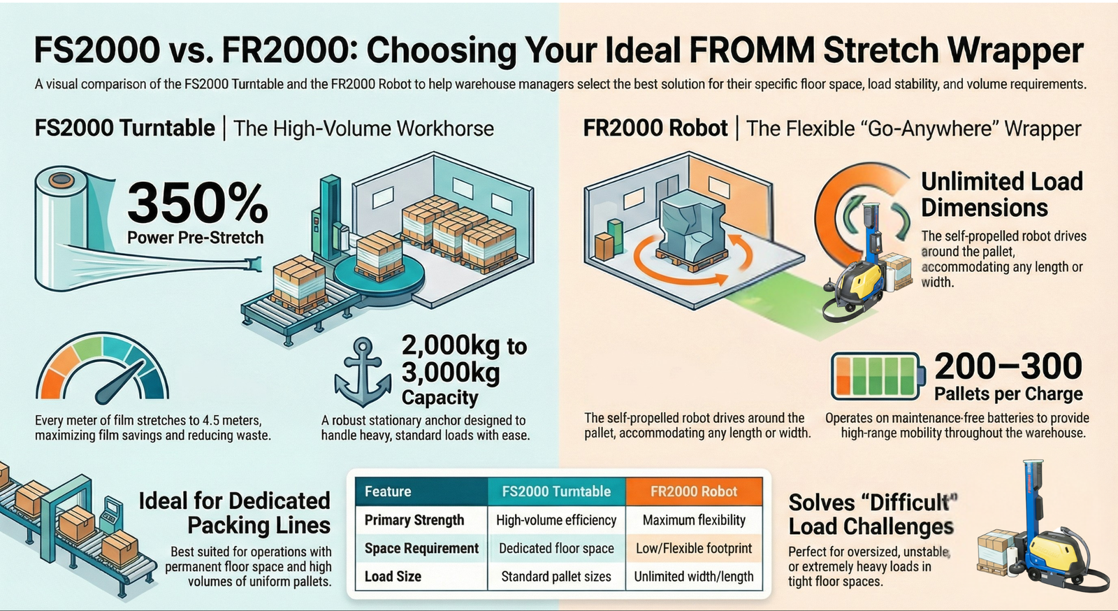  Which FROMM Pallet Stretch Wrapper is Right for Your Warehouse?