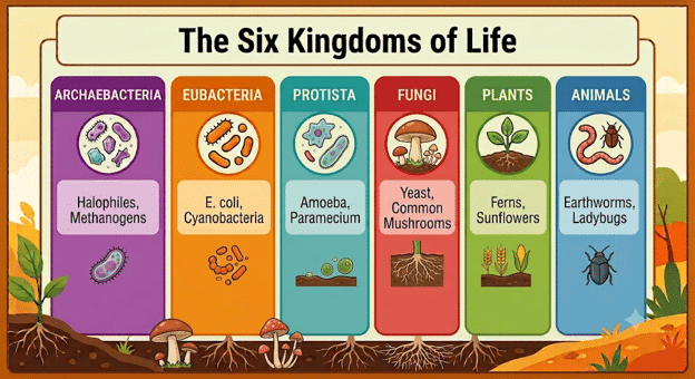 6 kingdoms of life