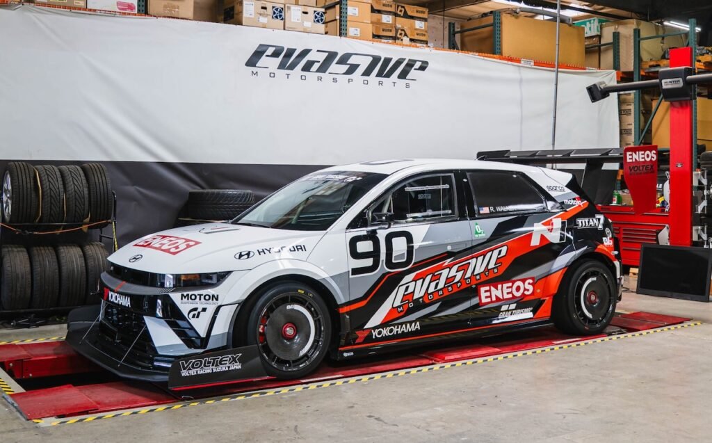Evasive Motorsports' Hyundai Ioniq 5N prepared for the 2026 Pikes Peak hill climb