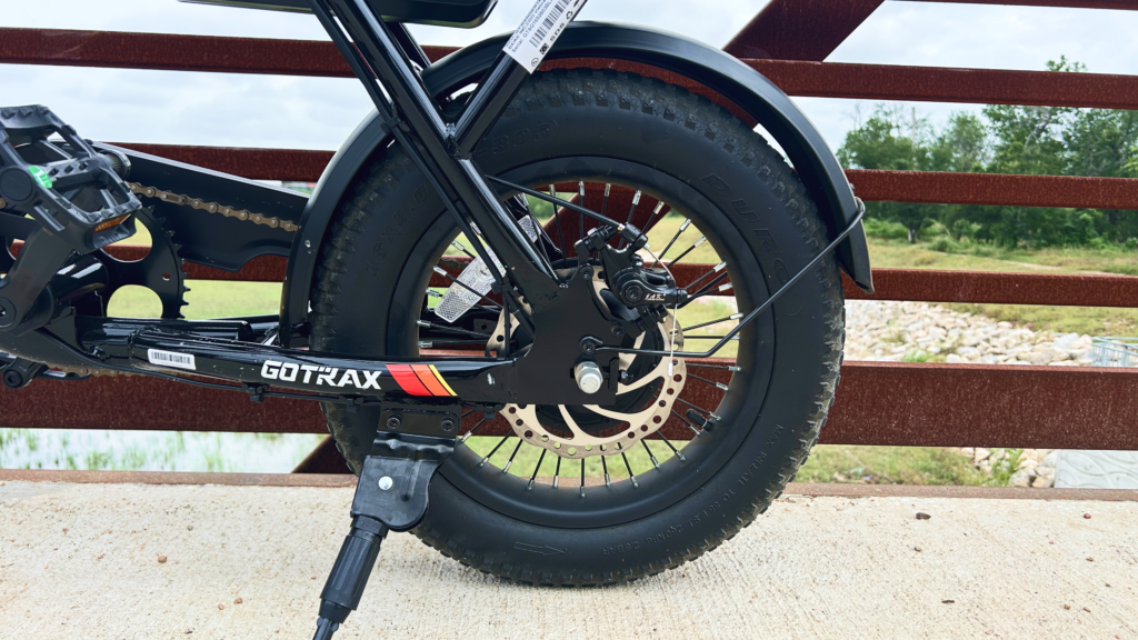 Gotrax Ranger 16 during GPS acceleration and speed testing