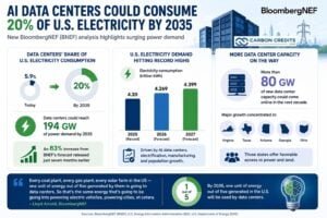 US AI electricity consumption 2030 BNEF