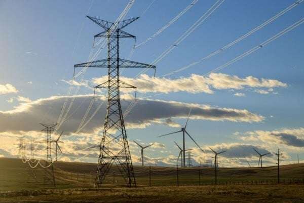 powerlines in Ontario, Canada