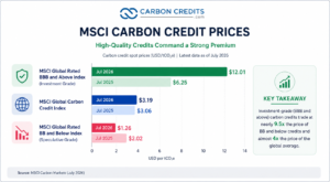 msci carbon credits prices