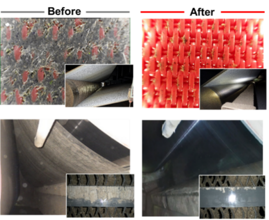 DSP effect on dryer fabrics