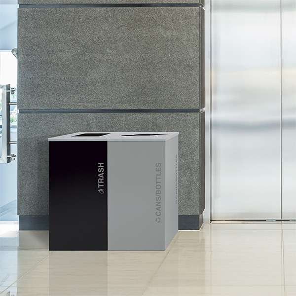 A two-stream Kaleidoscope bin on a corporate campus