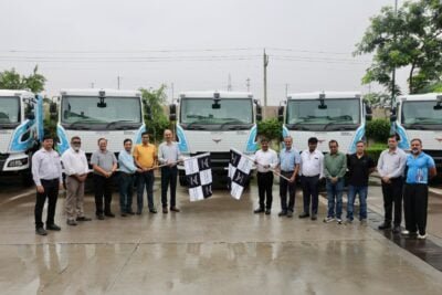 montra electric rhino 5538 ev tractor trailer delivery Montra electric rhino ev tractor trailer delivery