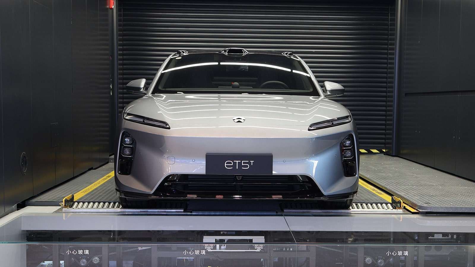 A Nio ET5 Touring on display at the Beijing Auto Show in April 2026.