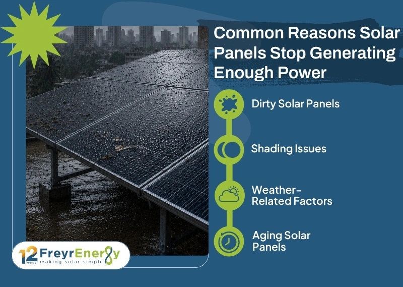 Common Reasons Solar Panels Stop Generating Enough Power