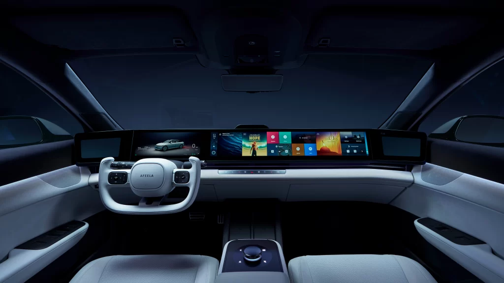 2025 Sony Honda Afeela sedan dashboard.