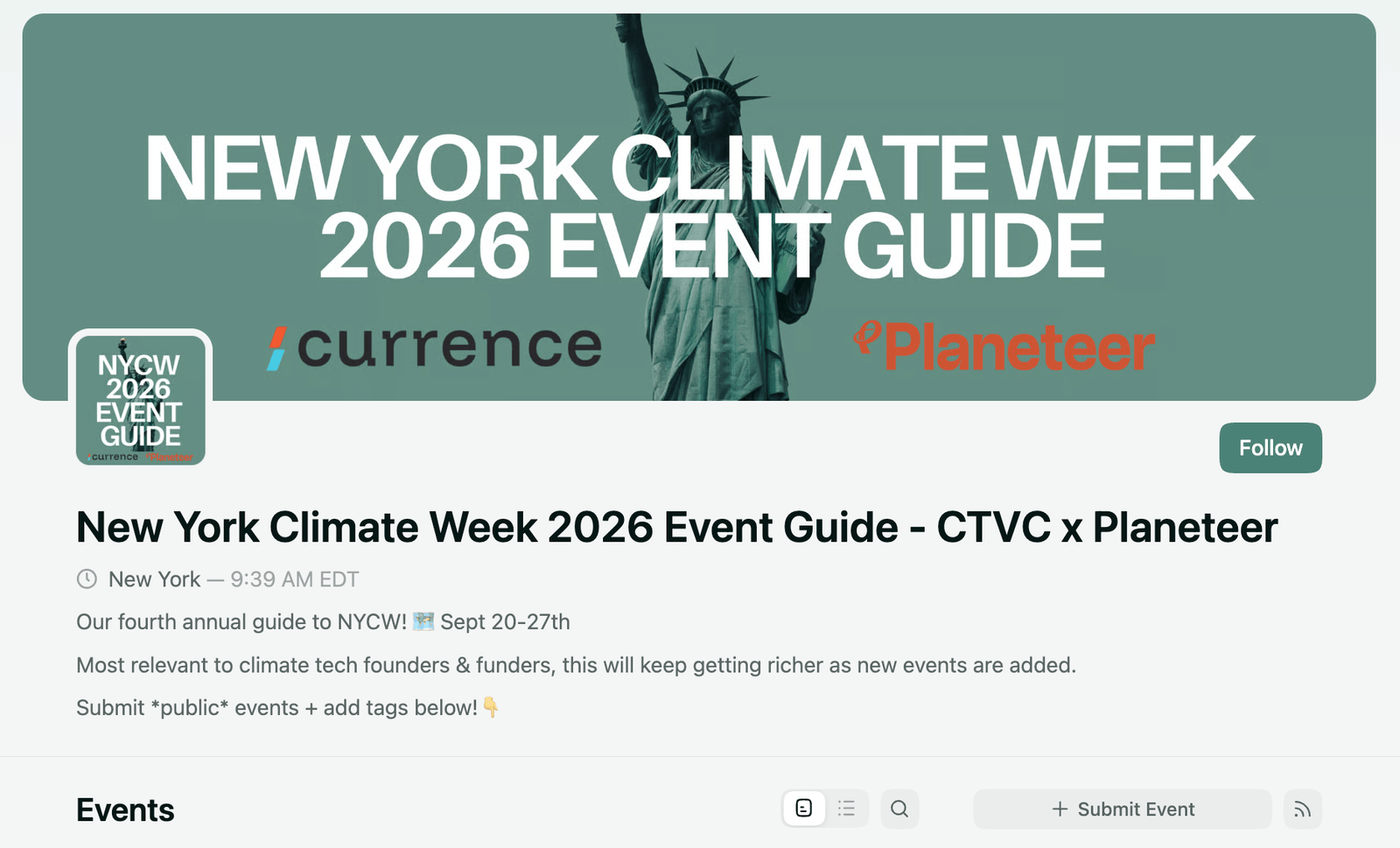 🌎 CTVC’s guide to New York Climate Week ‘26 #307