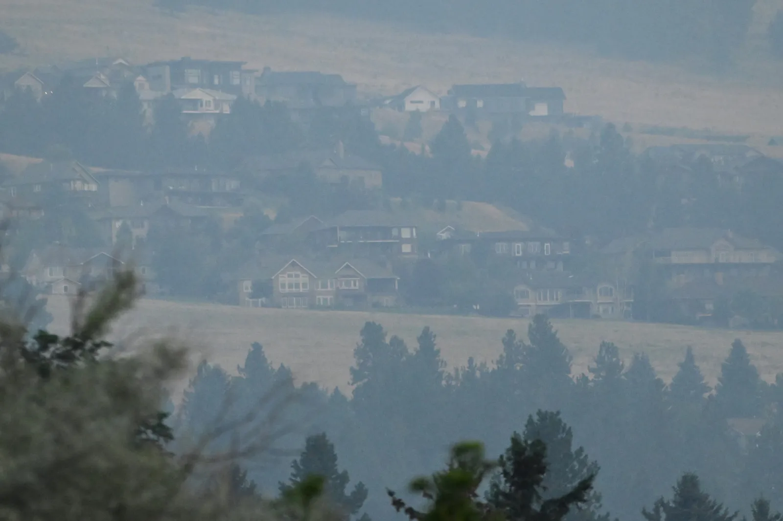 A smoky valley
