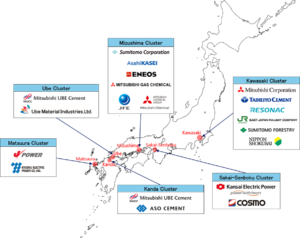 JOGMEC six selected CCS hub clusters