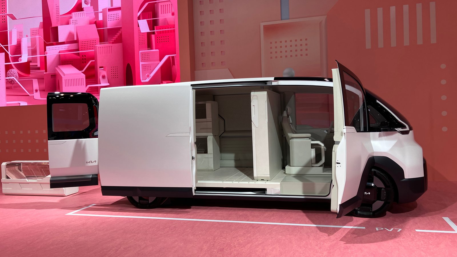 Kia PV7 concept at the 2024 Busan Mobility Show