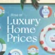 Part of a bubble chart showing that Tokyo had the largest rise in luxury housing prices of 58.5%.
