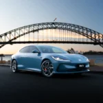 MG IM5 in Nevis Blue. Source: MG Motor