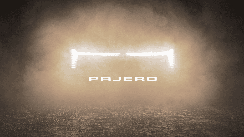 2026 Mitsubishi Pajero teaser.