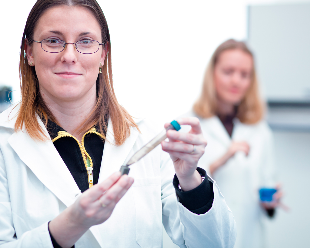 skilled professionals in laboratory tech