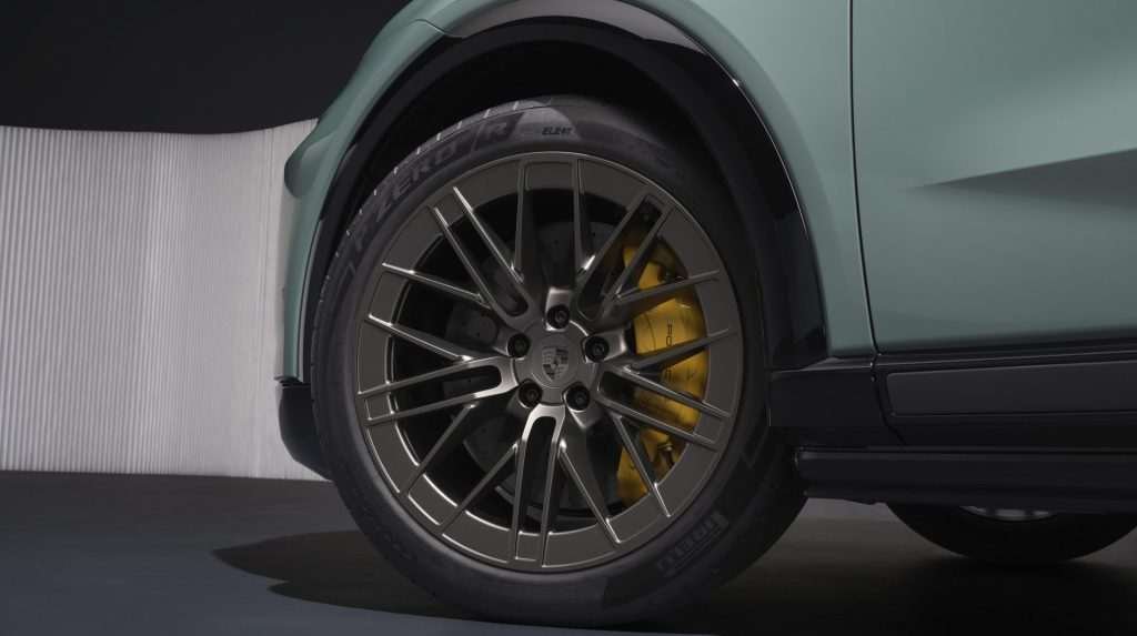 Pirelli develops tires for first all-electric Cayenne.