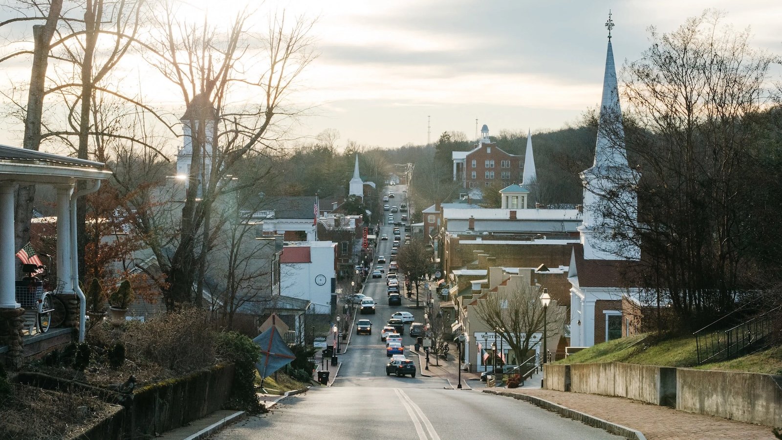 A shot of downtown Joneseboro, Tennessee.