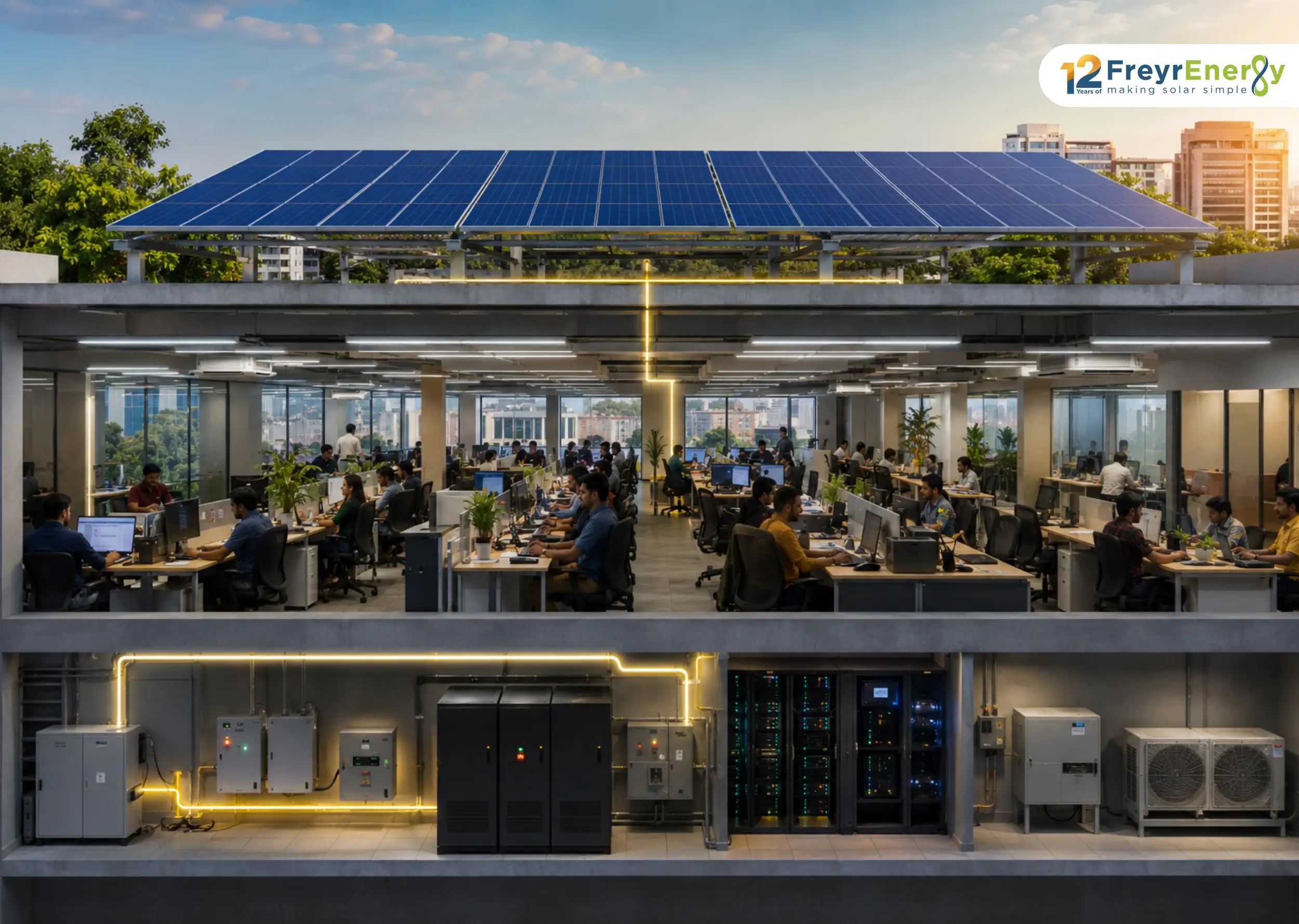 Office Solar Panel Installation