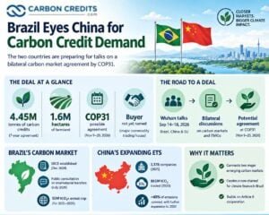 BRAZIL CHINA Carbon credit cop31