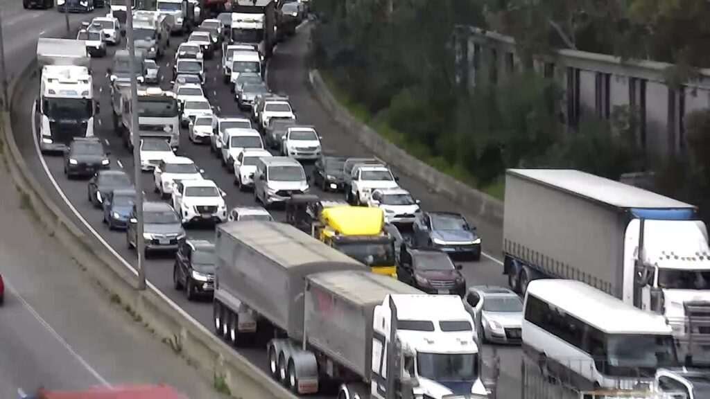 Road traffic.