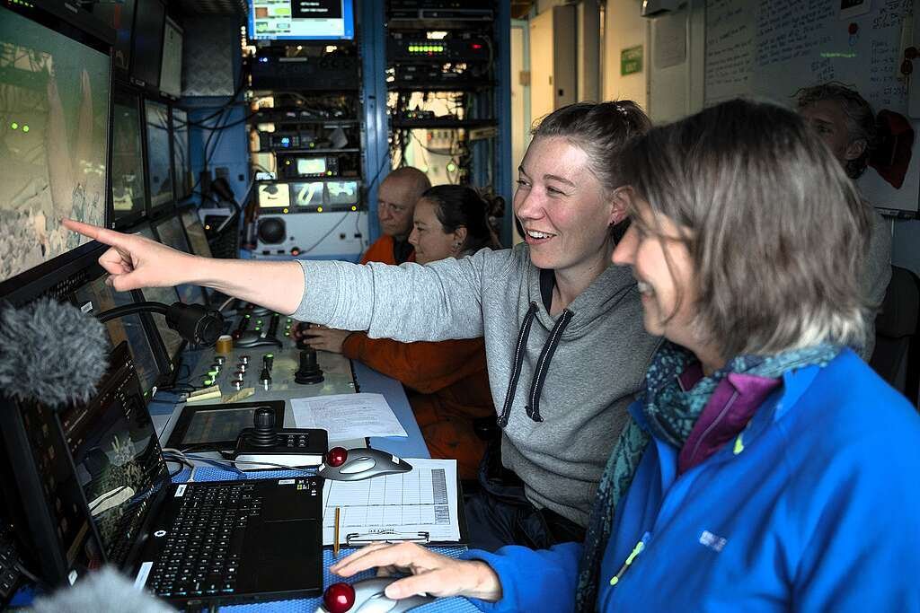 Scientists during Deep Arctic Expedition