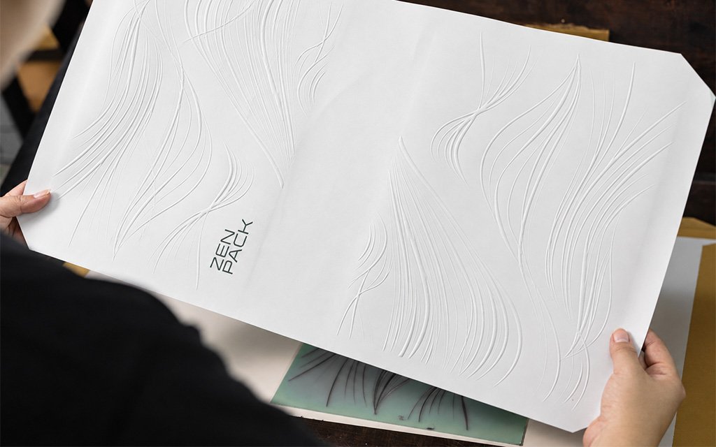 Reinforced 200g copper paper backing ensuring long-lasting raised embossing for Mid-Autumn Packaging Design.