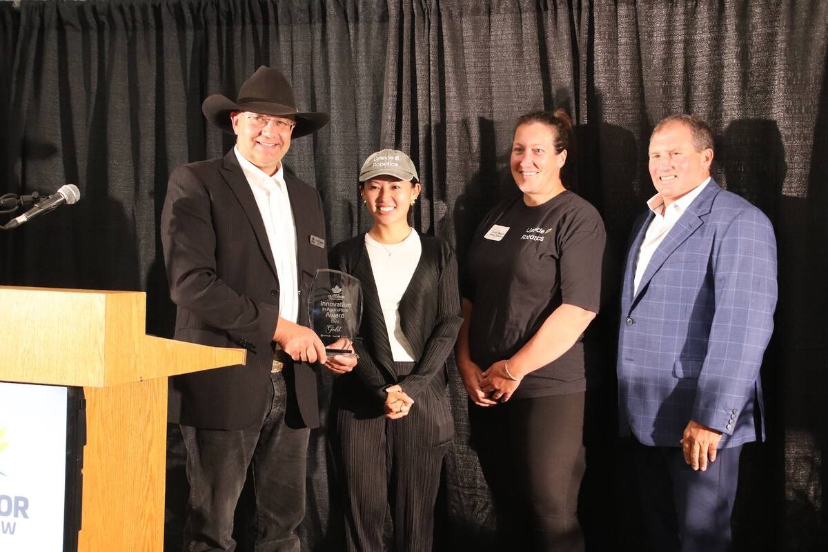 Upside Robotics won a gold award for its Maize Runner at the Innovation Awards ahead of Canada's Outdoor Farm Show 2026. Photo by Jonah Grignon.